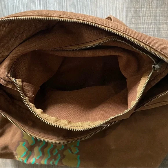 Vintage Y2K Marc Jacobs Brown & Green Canvas Tote Bag - Picture 6 of 11